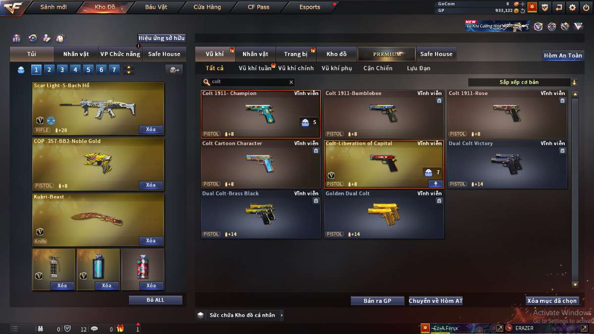 shop acc cf uy tin gia re