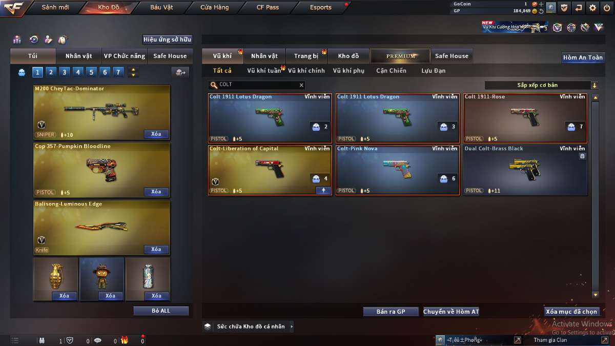 shop acc cf uy tin gia re