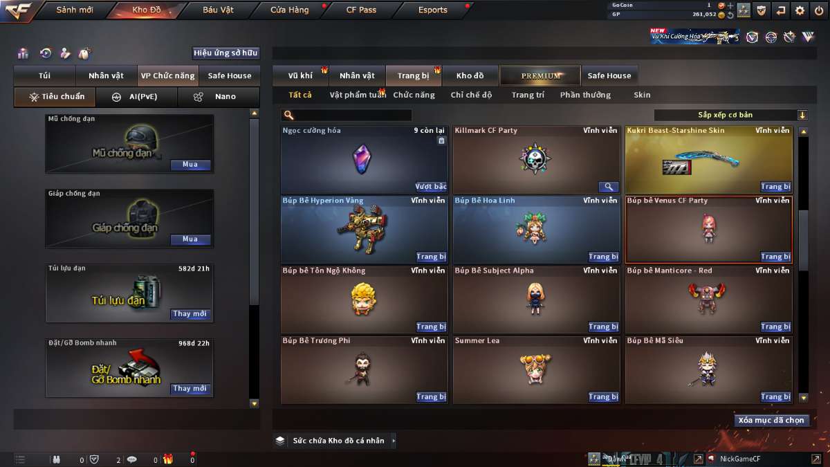 shop acc cf uy tin gia re