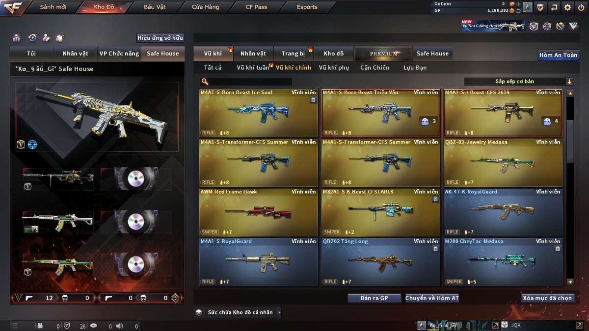 shop acc cf uy tin gia re