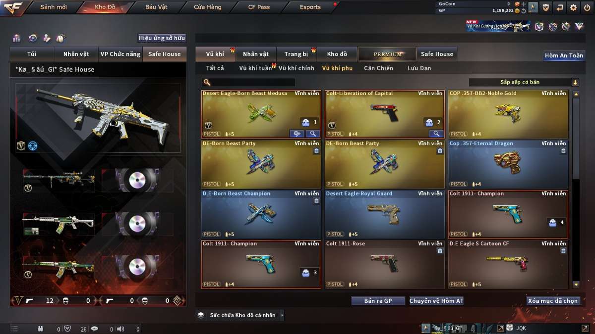 shop acc cf uy tin gia re