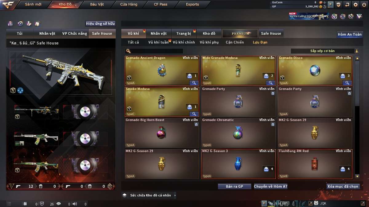 shop acc cf uy tin gia re