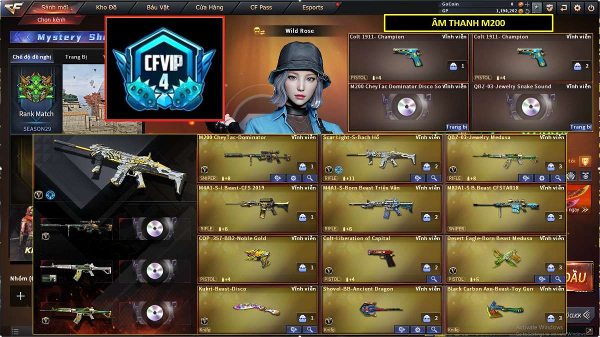 shop acc cf uy tin gia re