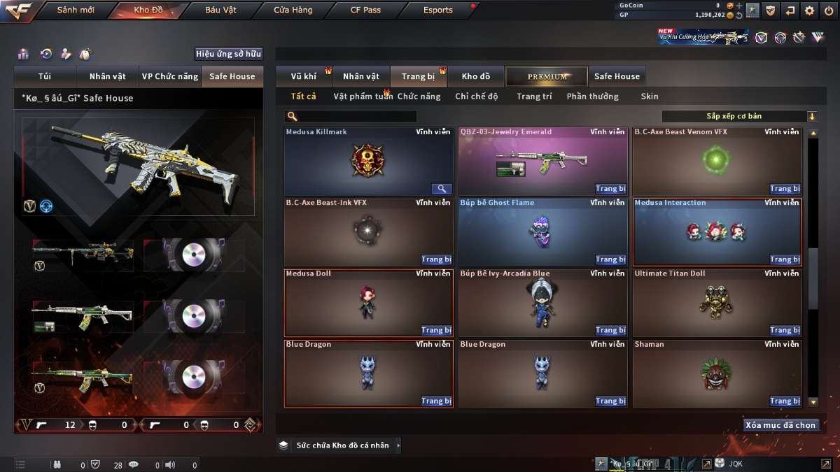 shop acc cf uy tin gia re