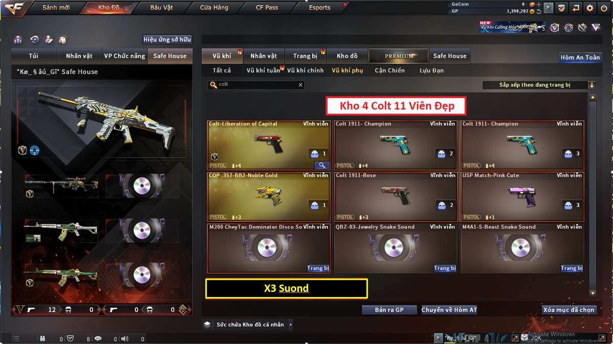 shop acc cf uy tin gia re