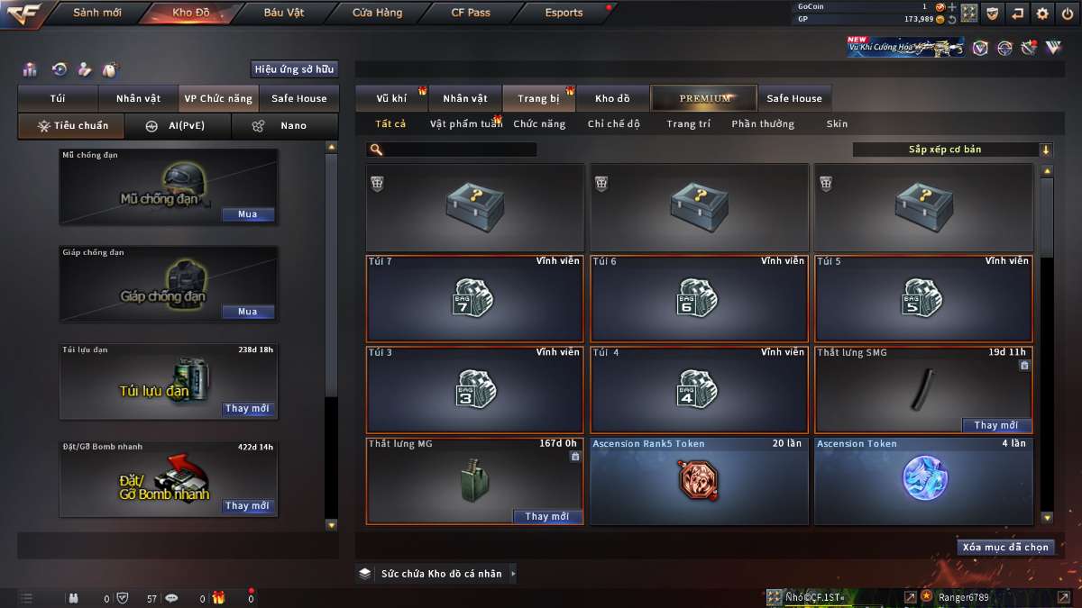 shop acc cf uy tin gia re