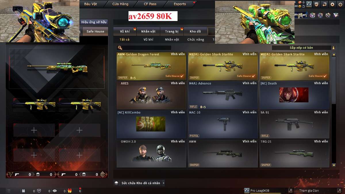 shop acc cf uy tin gia re