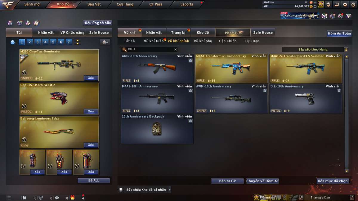 shop acc cf uy tin gia re