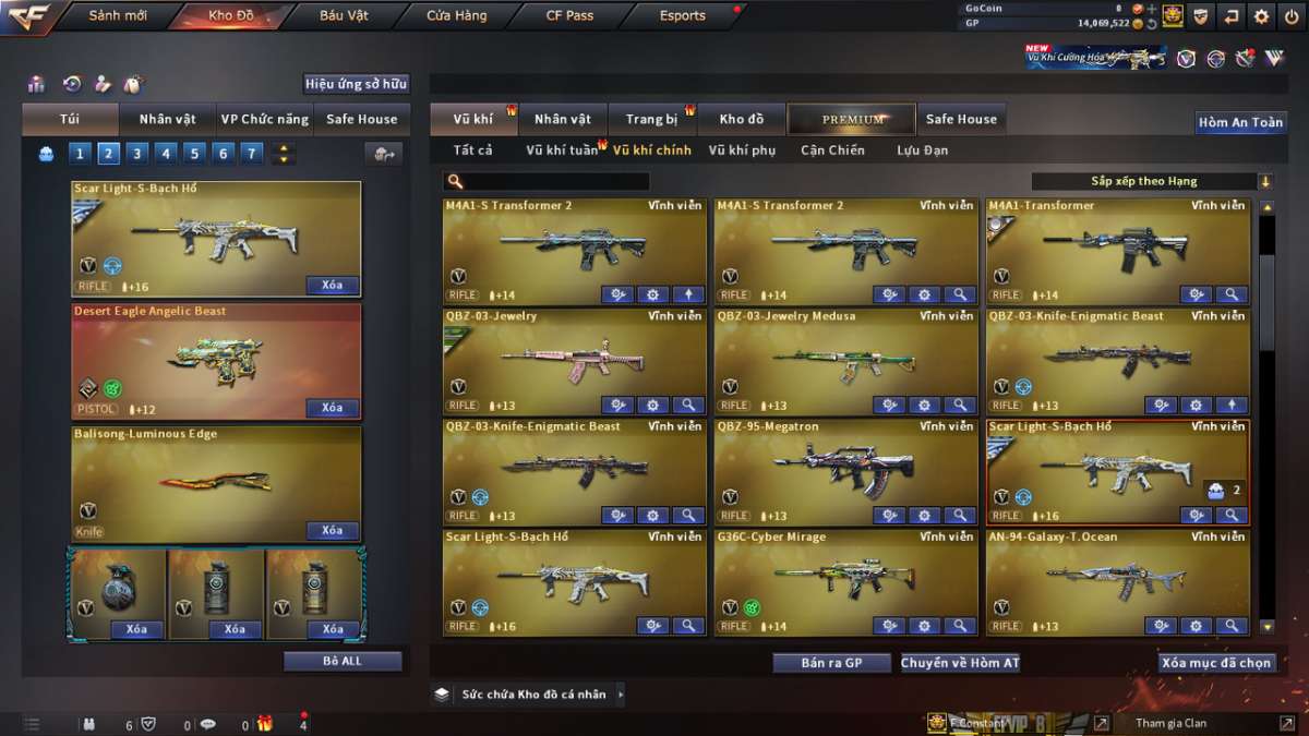 shop acc cf uy tin gia re