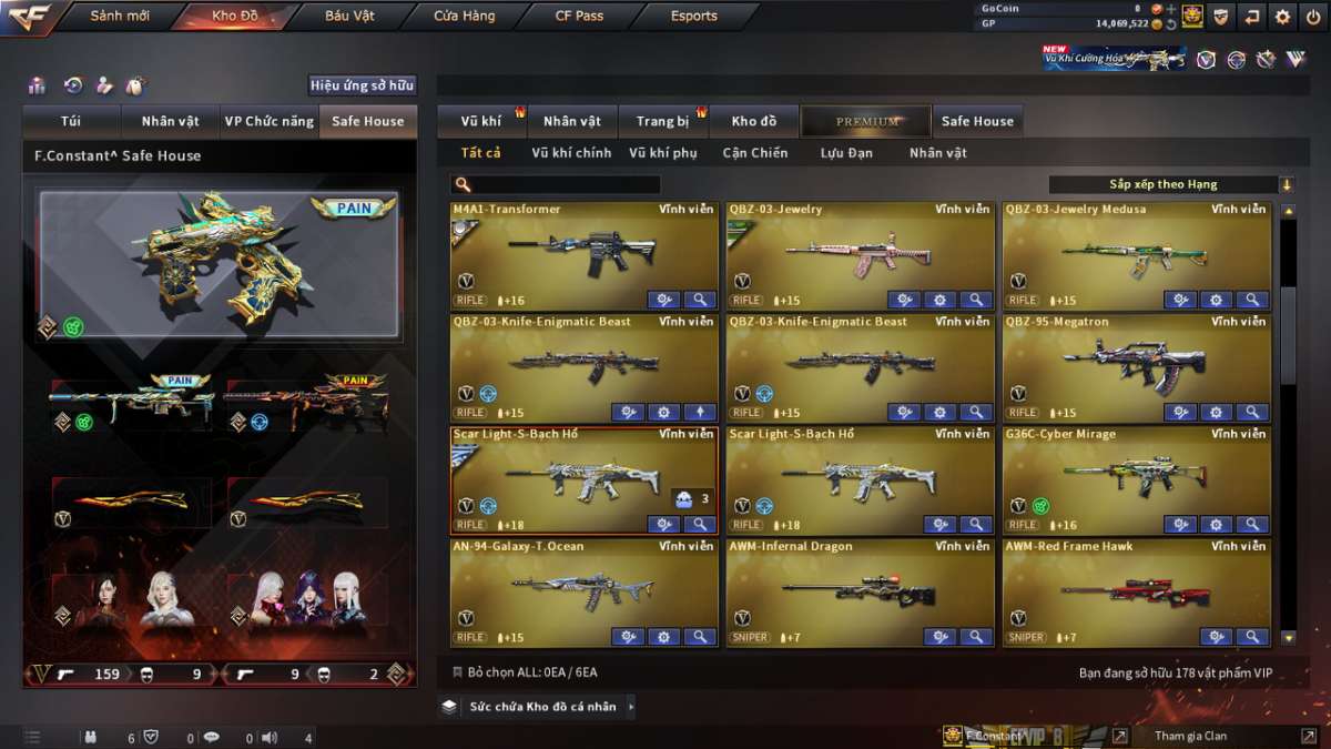 shop acc cf uy tin gia re