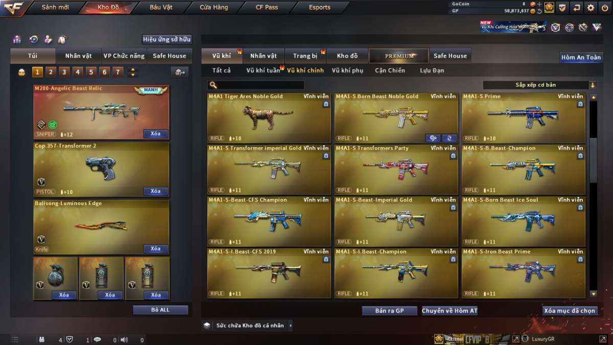 shop acc cf uy tin gia re