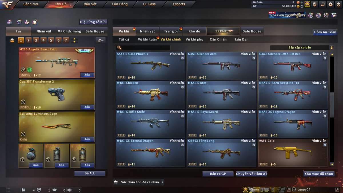 shop acc cf uy tin gia re