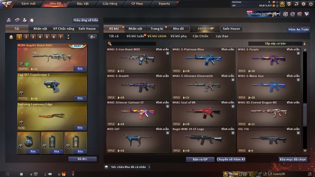 shop acc cf uy tin gia re