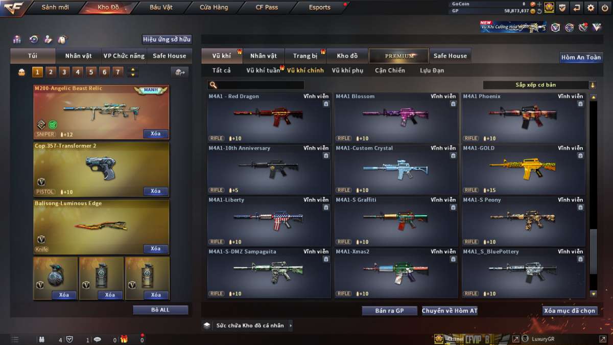 shop acc cf uy tin gia re