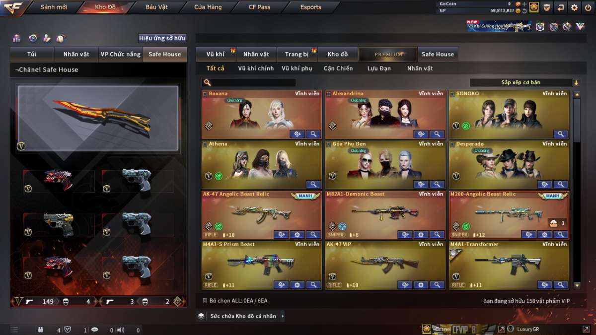 shop acc cf uy tin gia re