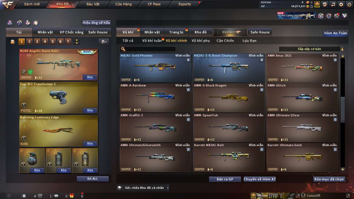 shop acc cf uy tin gia re