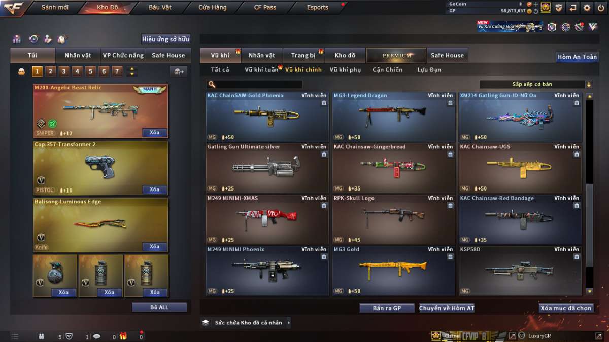 shop acc cf uy tin gia re