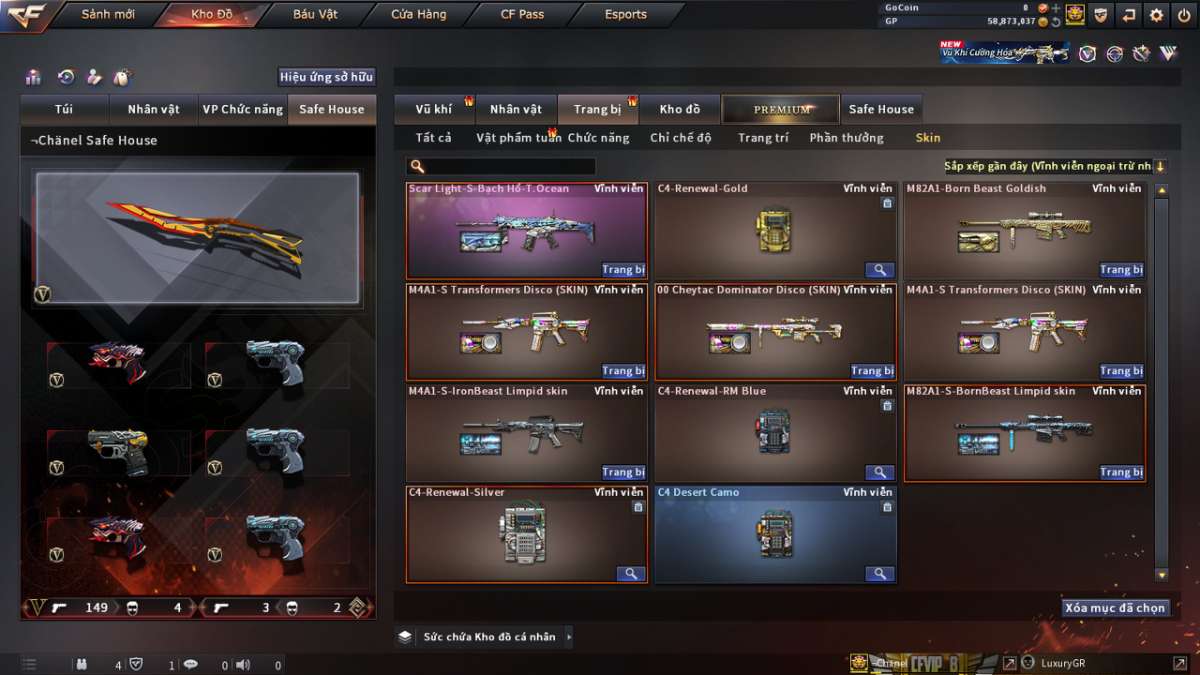 shop acc cf uy tin gia re