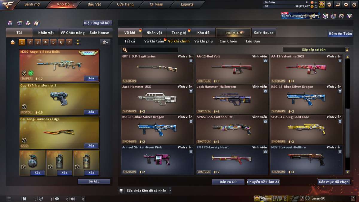 shop acc cf uy tin gia re