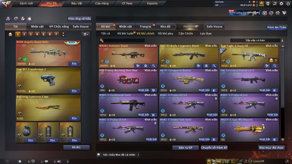 shop acc cf uy tin gia re