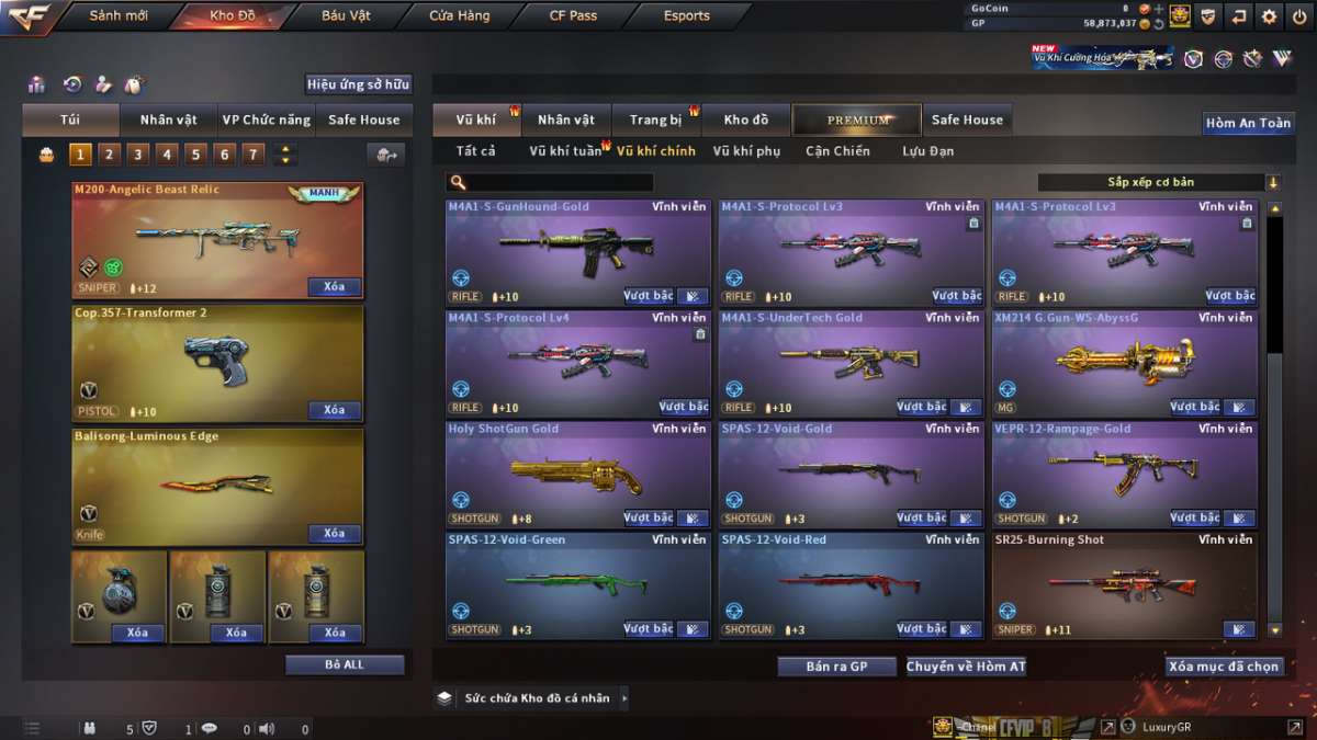 shop acc cf uy tin gia re