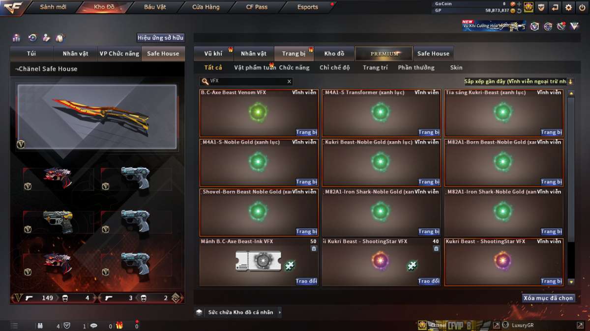 shop acc cf uy tin gia re