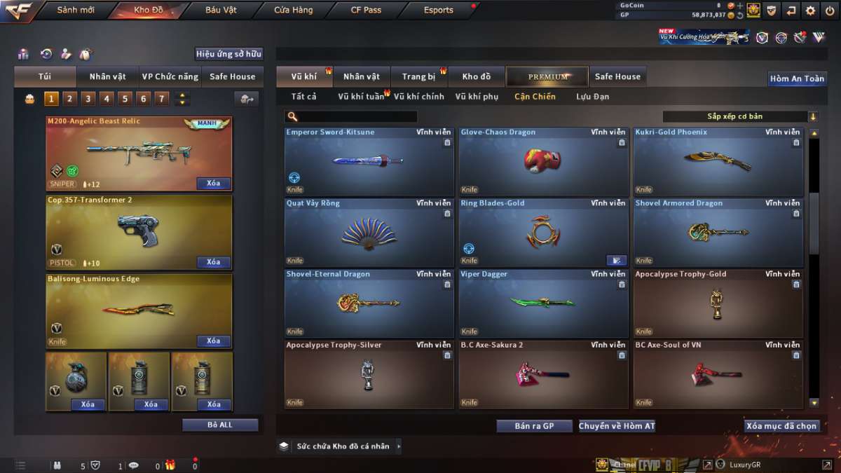 shop acc cf uy tin gia re