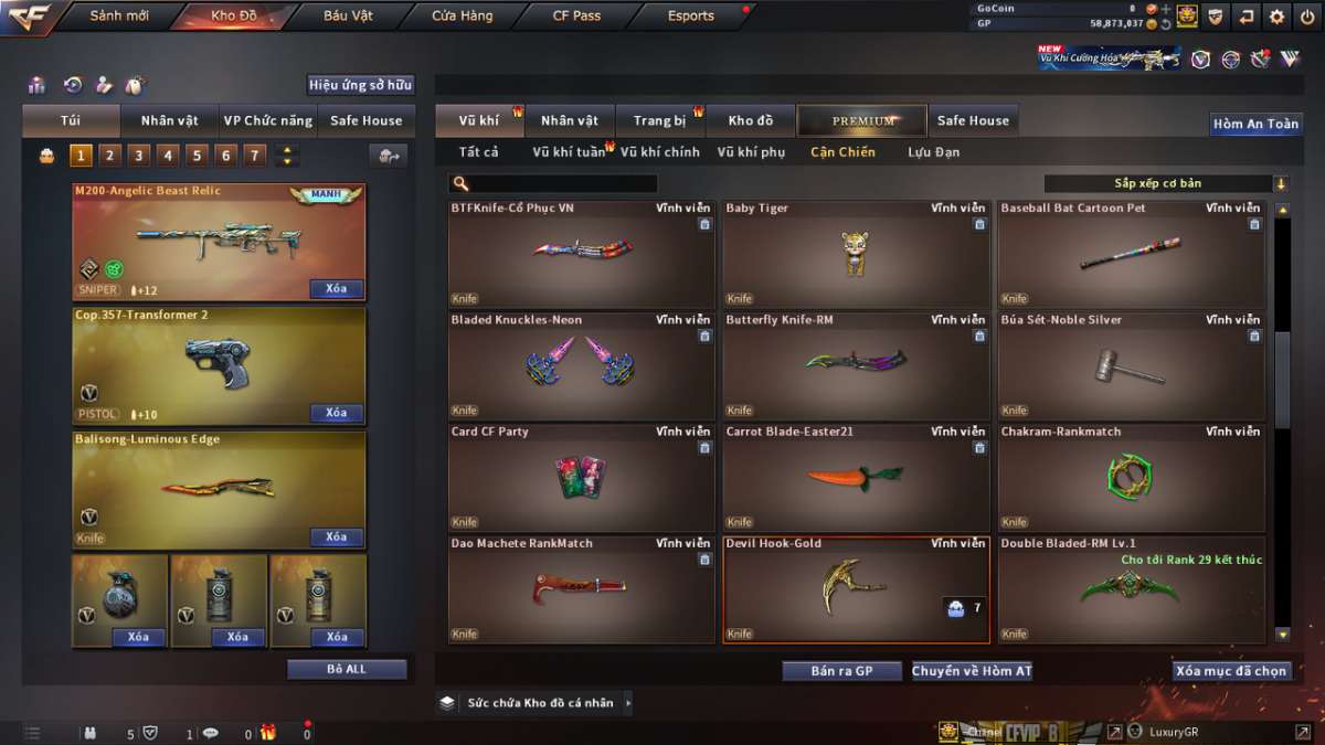 shop acc cf uy tin gia re