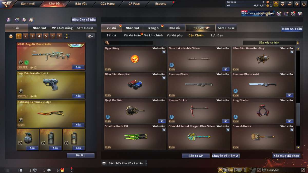 shop acc cf uy tin gia re