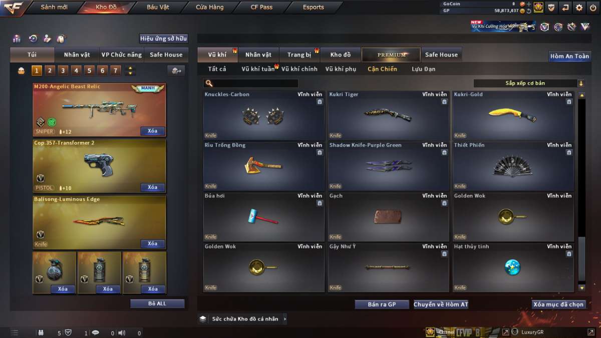 shop acc cf uy tin gia re