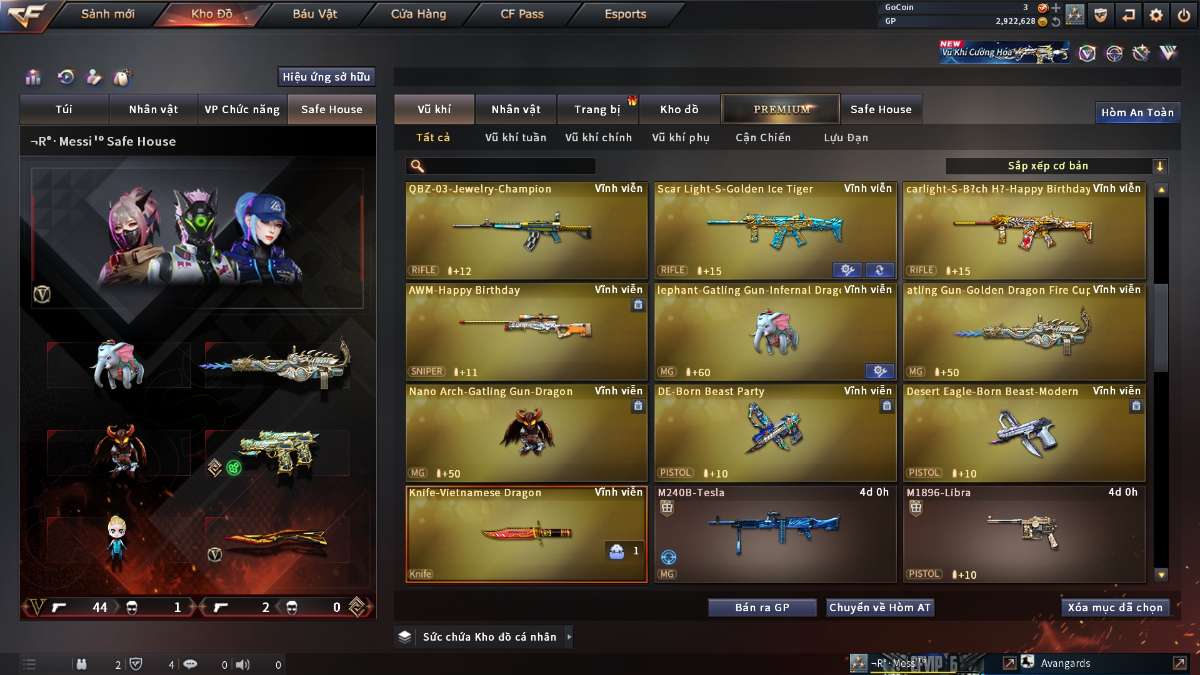 shop acc cf uy tin gia re