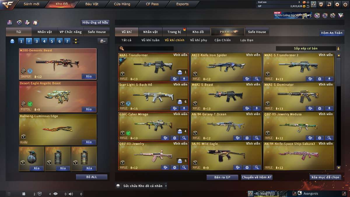 shop acc cf uy tin gia re