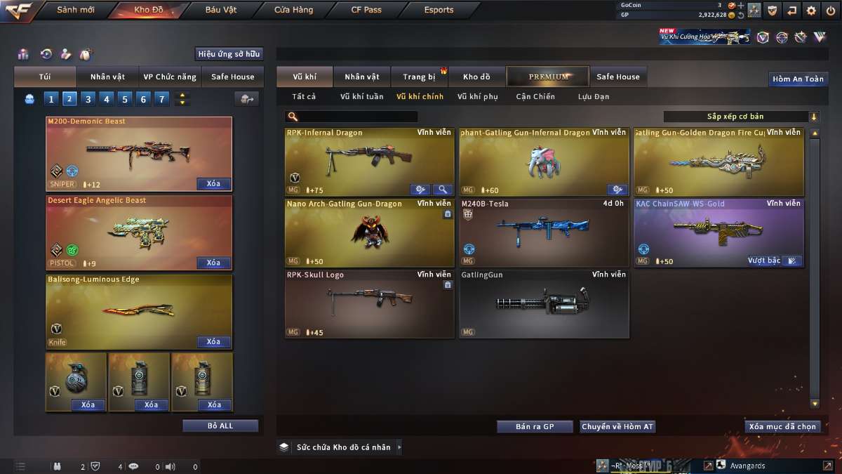 shop acc cf uy tin gia re