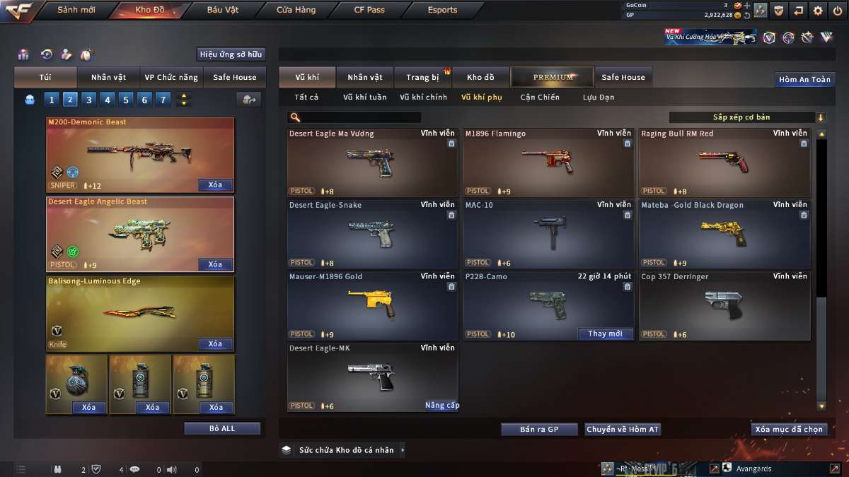 shop acc cf uy tin gia re