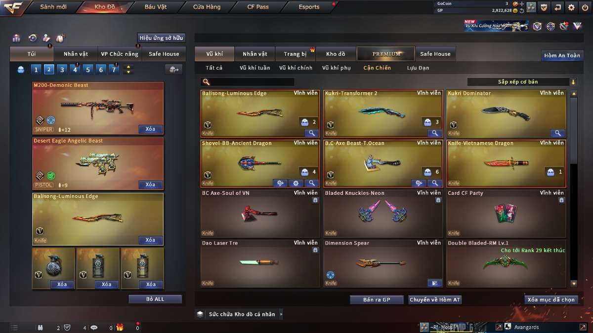 shop acc cf uy tin gia re