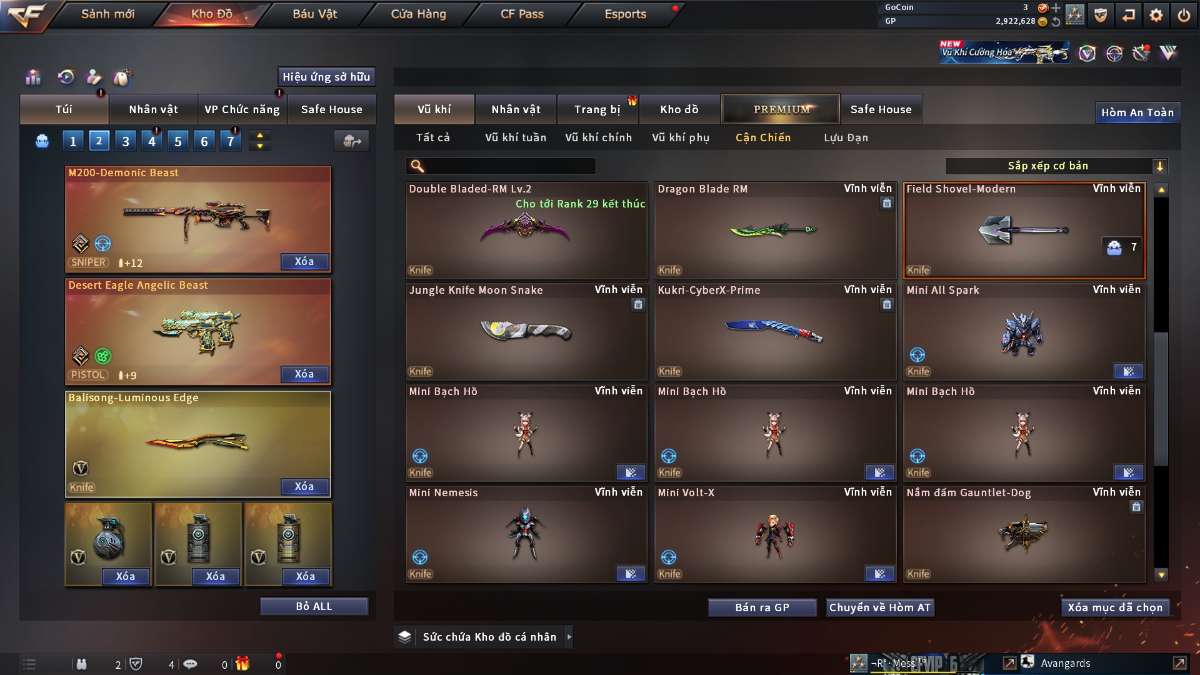 shop acc cf uy tin gia re