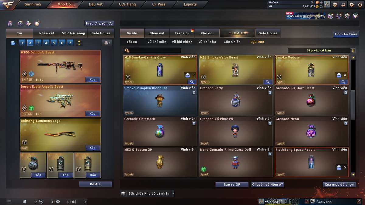 shop acc cf uy tin gia re