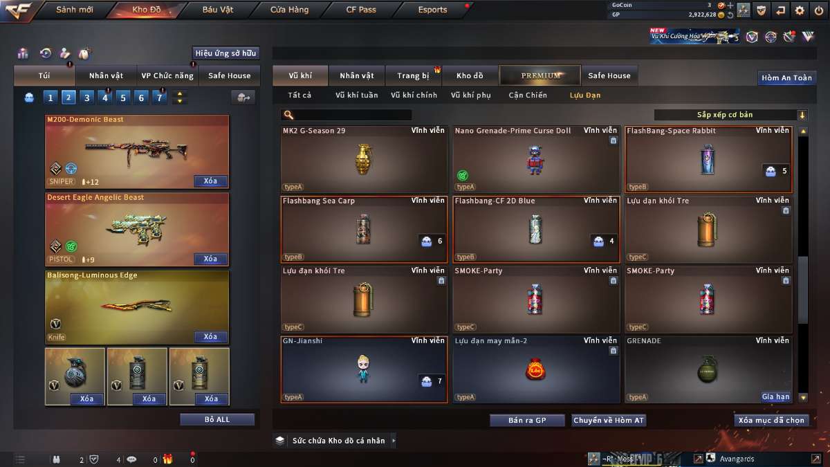 shop acc cf uy tin gia re