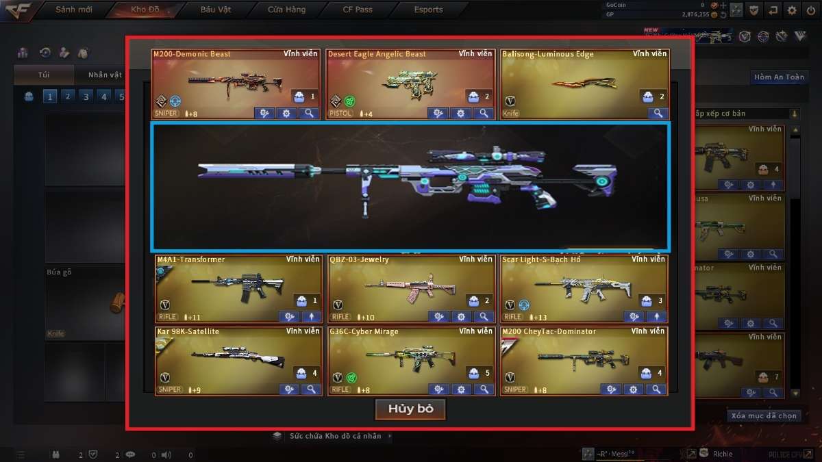 shop acc cf uy tin gia re