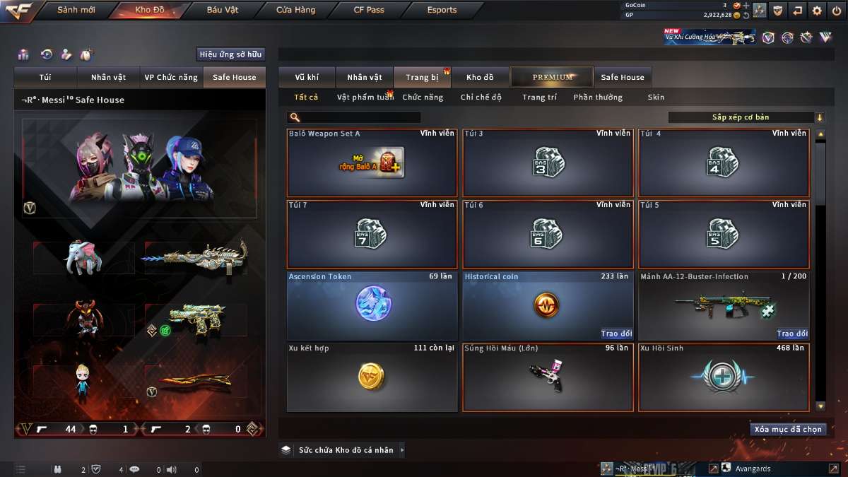 shop acc cf uy tin gia re