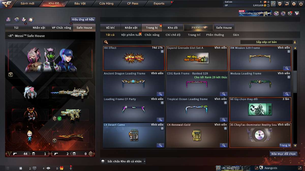 shop acc cf uy tin gia re