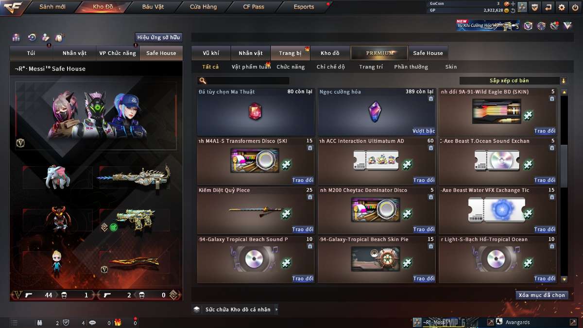 shop acc cf uy tin gia re