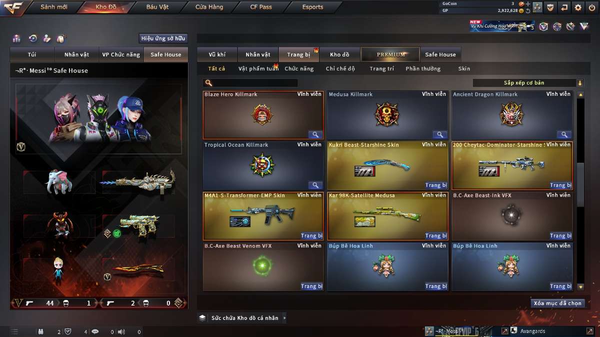 shop acc cf uy tin gia re