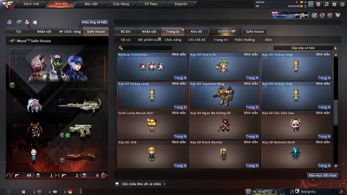 shop acc cf uy tin gia re