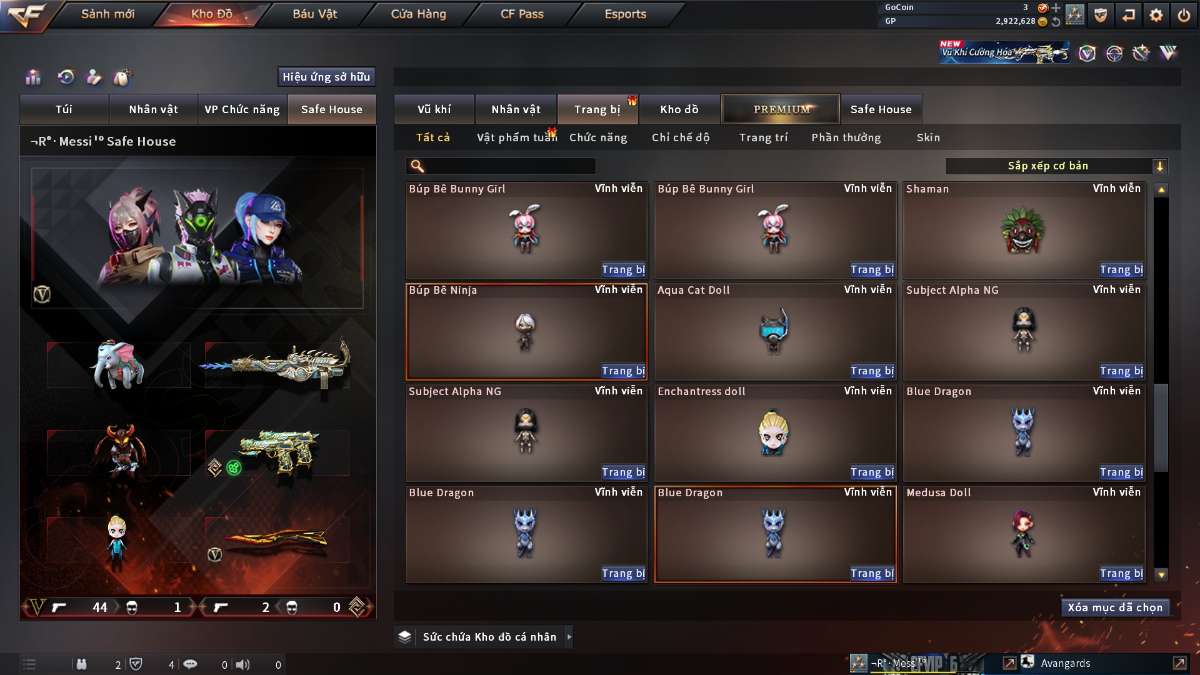 shop acc cf uy tin gia re