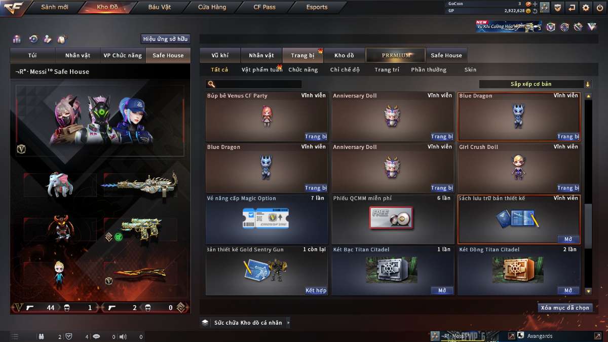 shop acc cf uy tin gia re