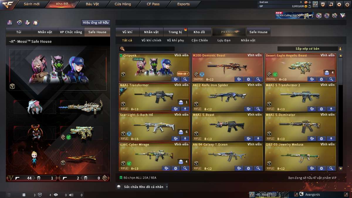 shop acc cf uy tin gia re