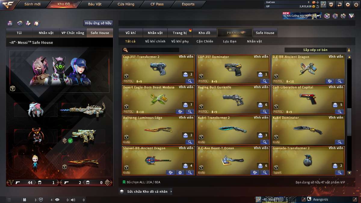 shop acc cf uy tin gia re