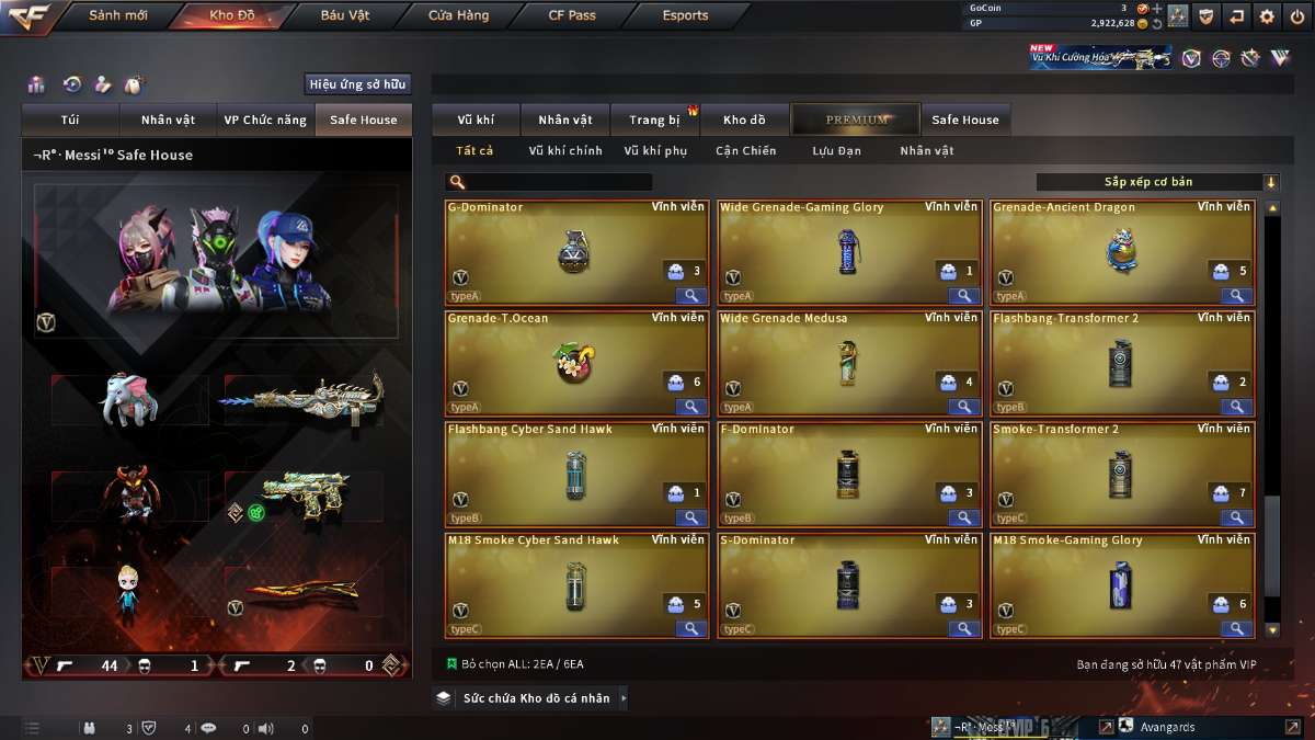 shop acc cf uy tin gia re