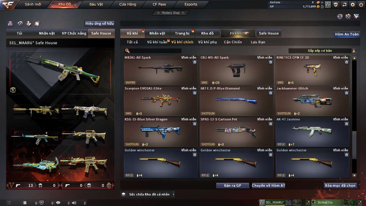 shop acc cf uy tin gia re